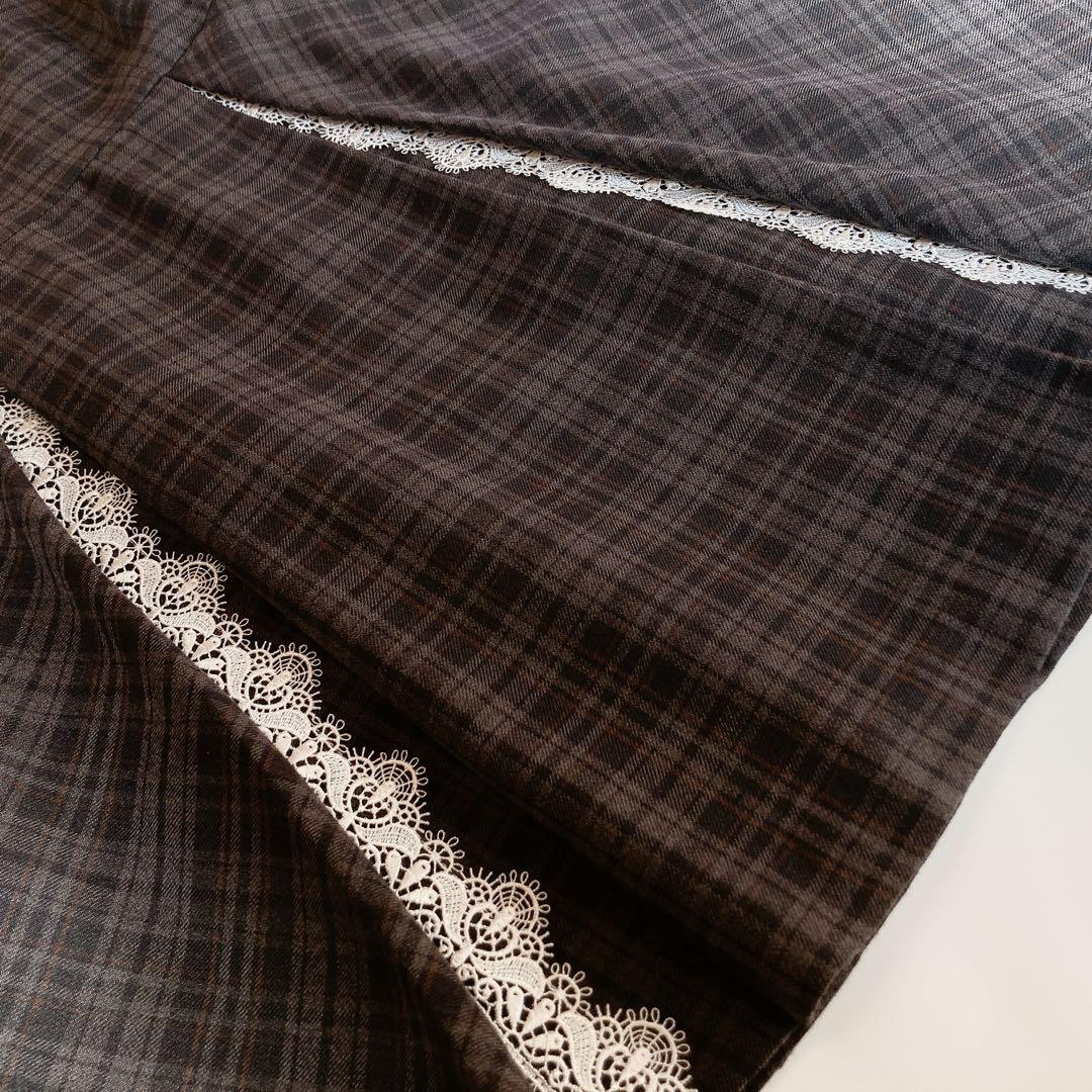 チェック×ホワイト セレモニー 入学 卒園 発表会 フォーマル