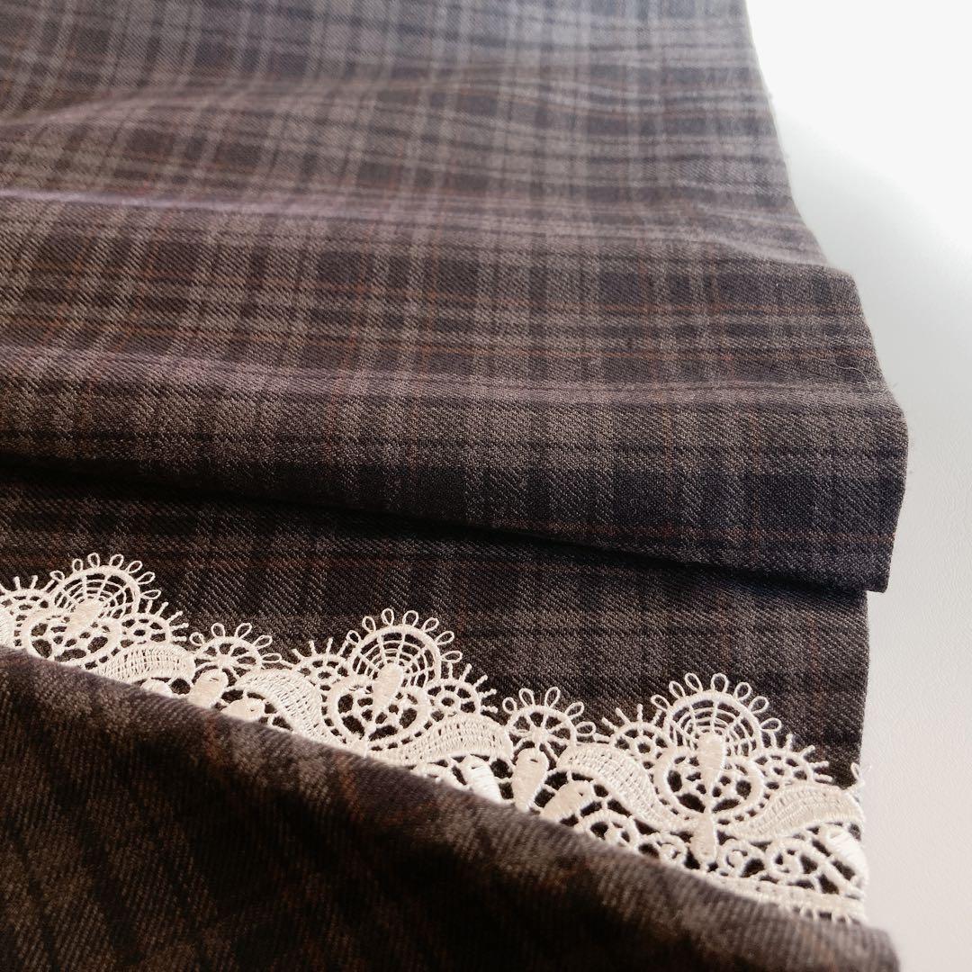 チェック×ホワイト セレモニー 入学 卒園 発表会 フォーマル