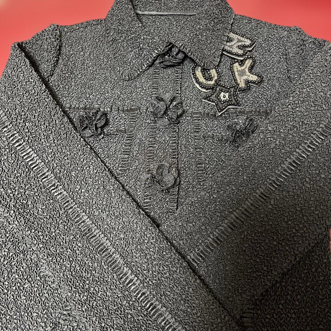 とみこ ✨美品✨ノコオーノ プリーツ フラワーモチーフ ジャケット