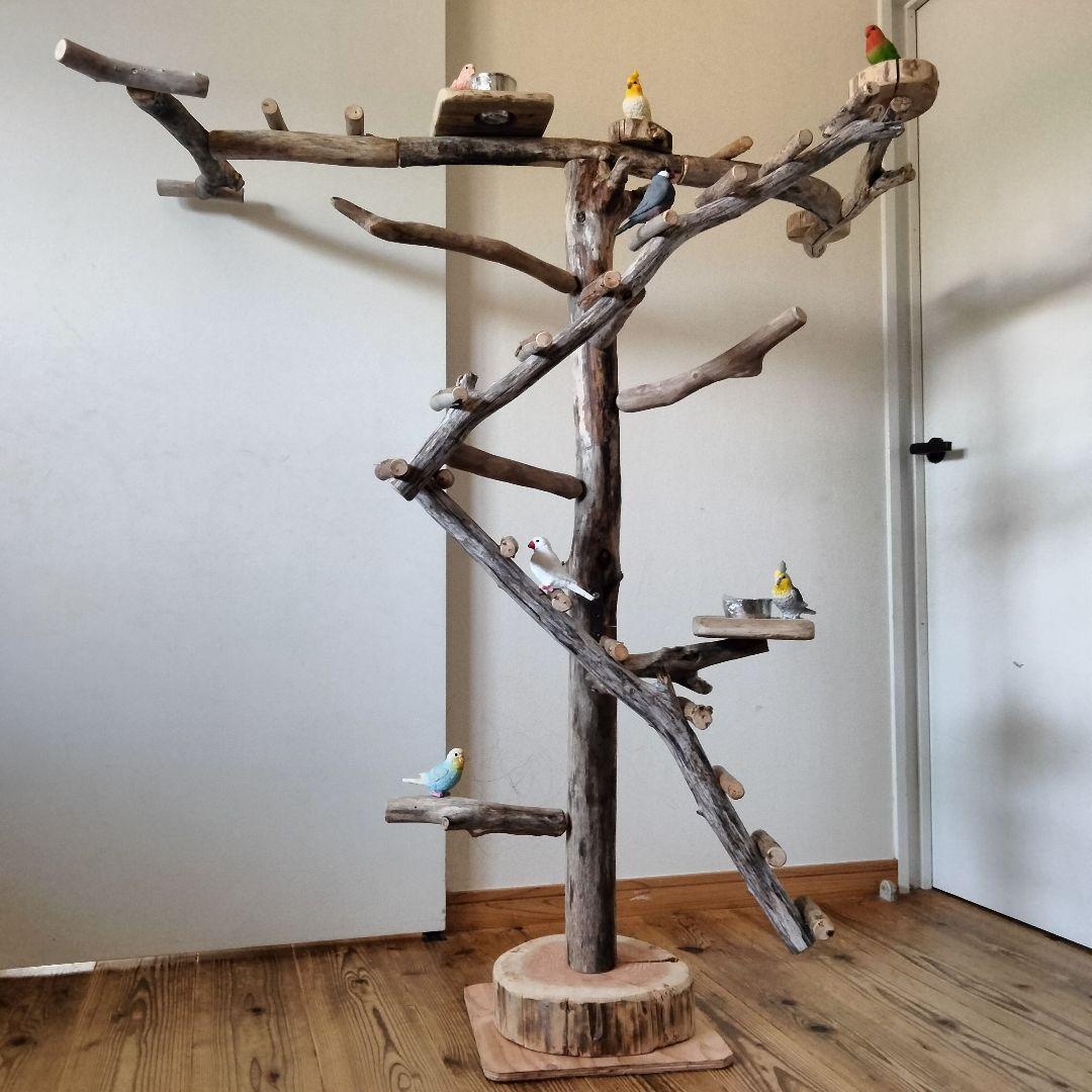 はな バードアスレチックジム ㊽ 天然木 自然木 止まり木 インコ オウム