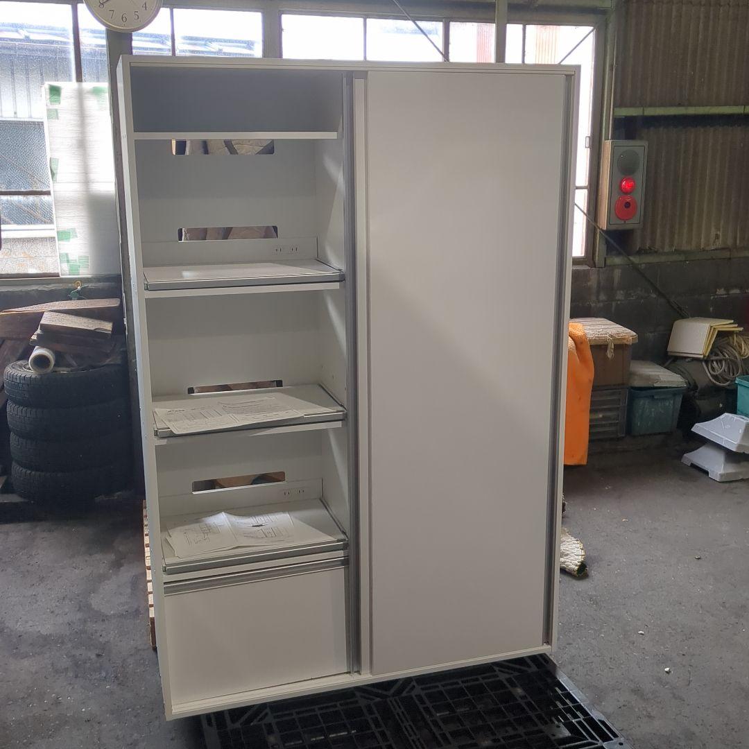 スライド棚付き家電収納庫　ハイタイプ　食器棚