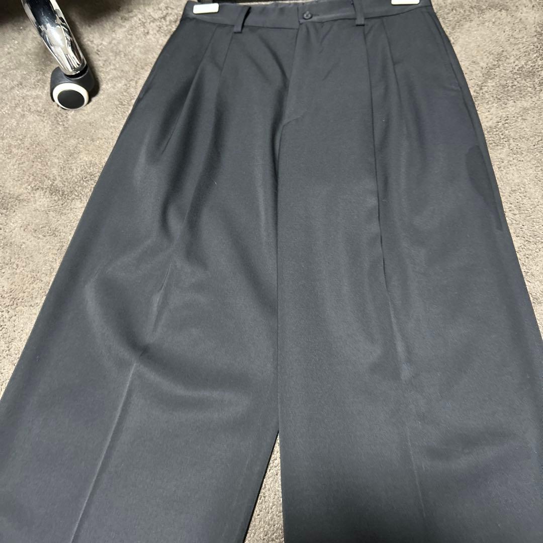 パンツ ssstein 25aw LONG WIDE TROUSERS BLACK S