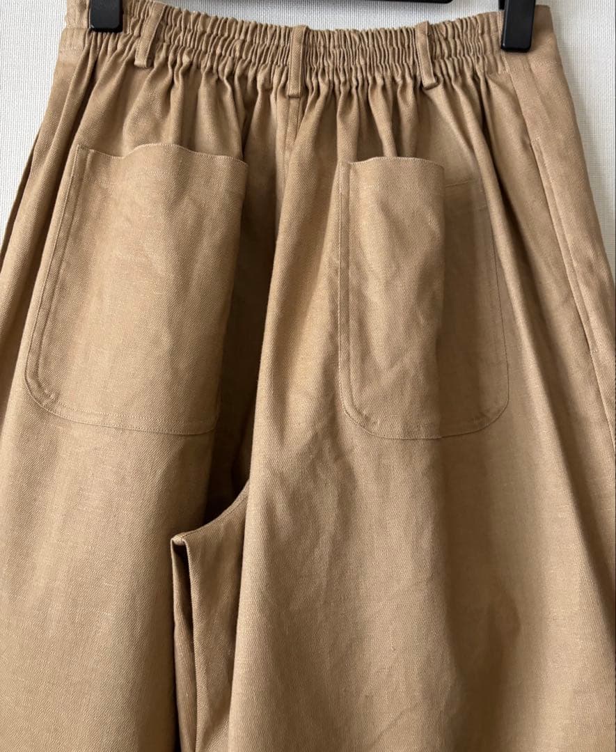 【美品】wafu リネンパンツ 感動の伸縮リネン ソロテックス ／ シャイン
