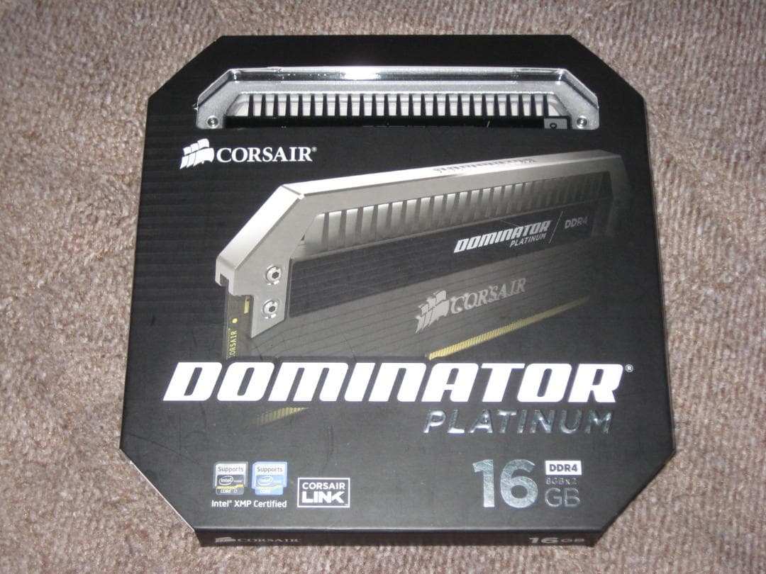 中古 CORSAIR DOMINATOR PLATINUM 16GB DDR4