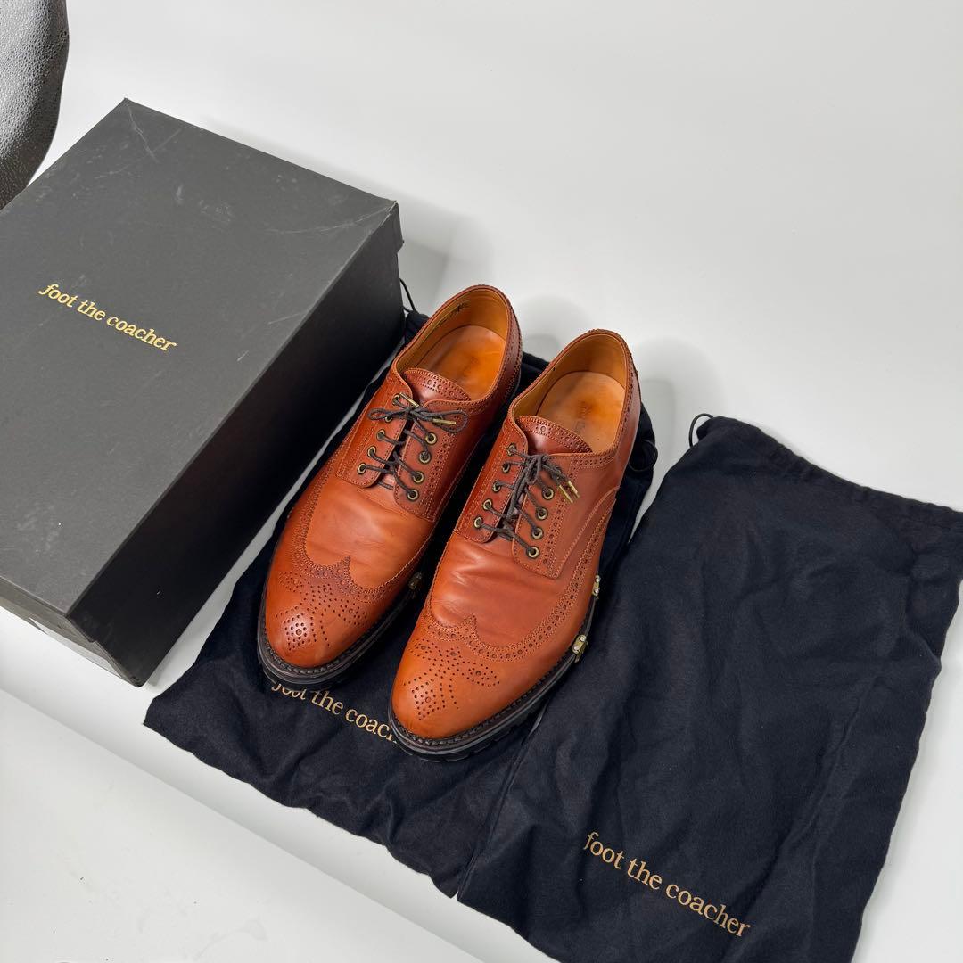 foot the coacher ウイングチップ ブラウン 27cm
