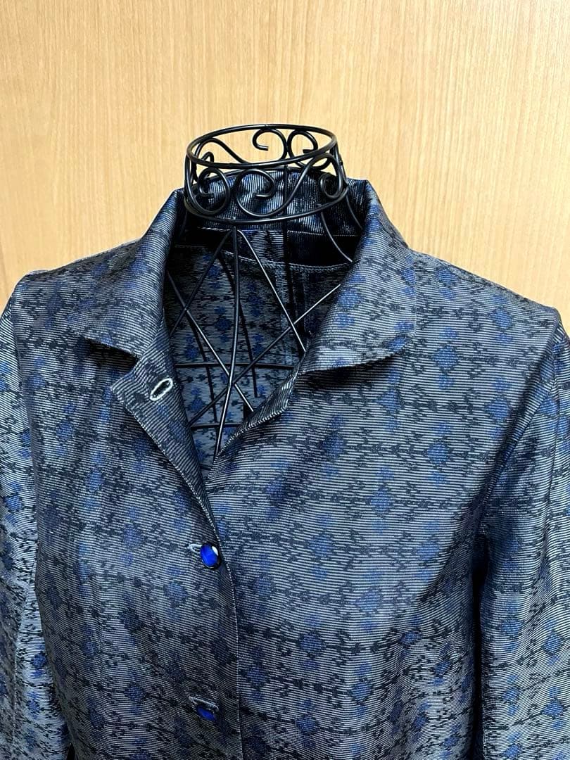 大島紬　着物リメイク　チュニック　トップス　ブラウス　コート　ハンドメイド　紬