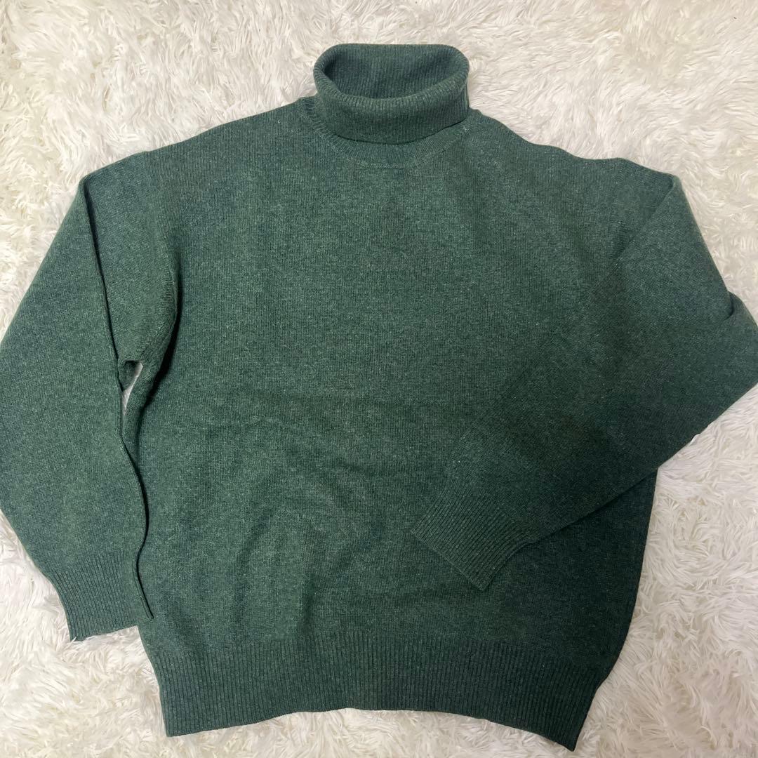 【極美品】✨ゼニア カシミヤ100% タートルネック ニット L イタリア製