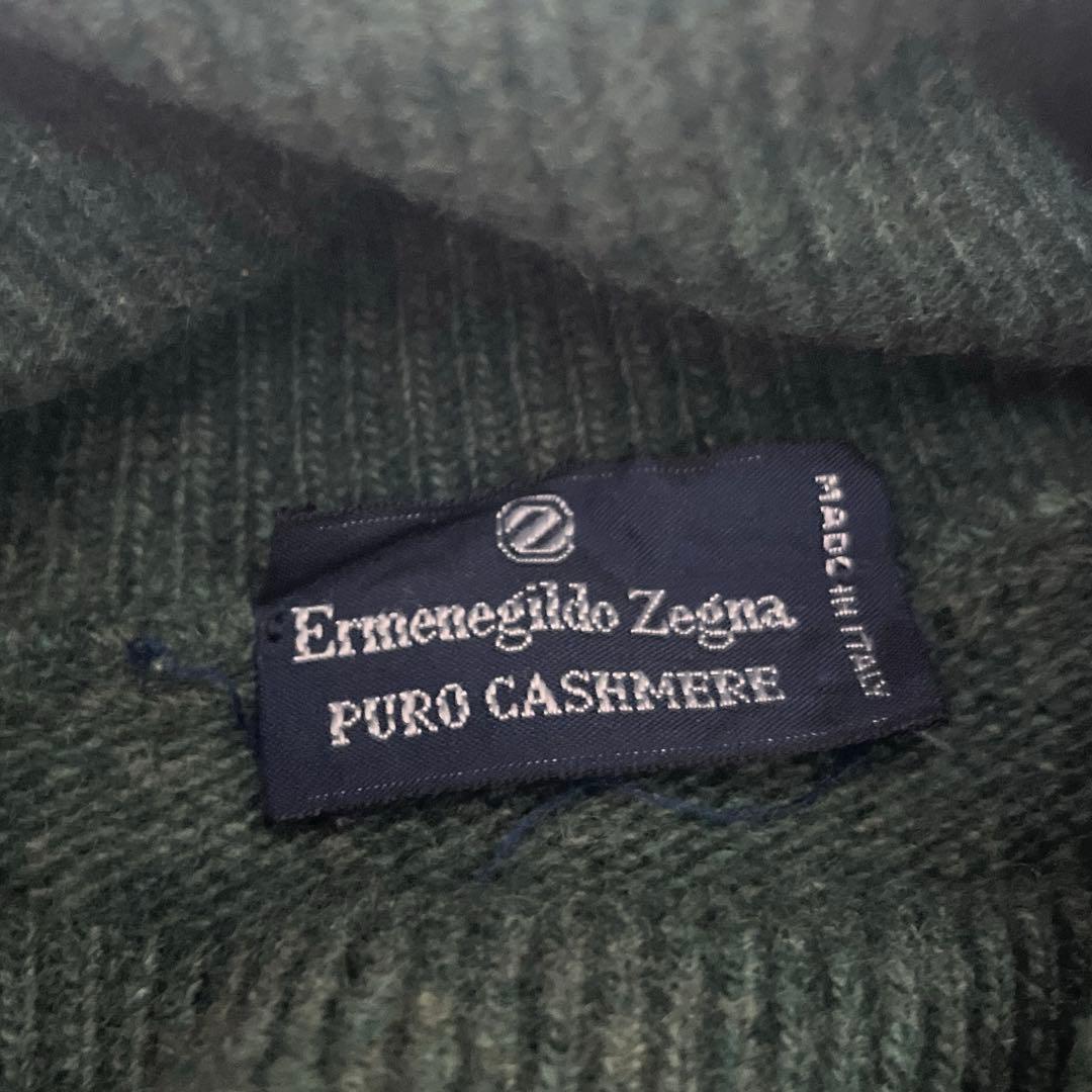 【極美品】✨ゼニア カシミヤ100% タートルネック ニット L イタリア製