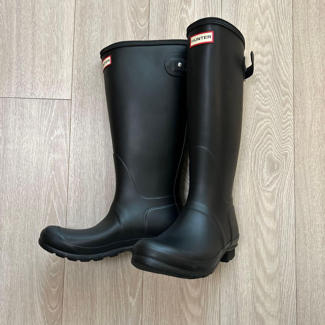 HUNTER ブラック 長靴 EU38 24cm