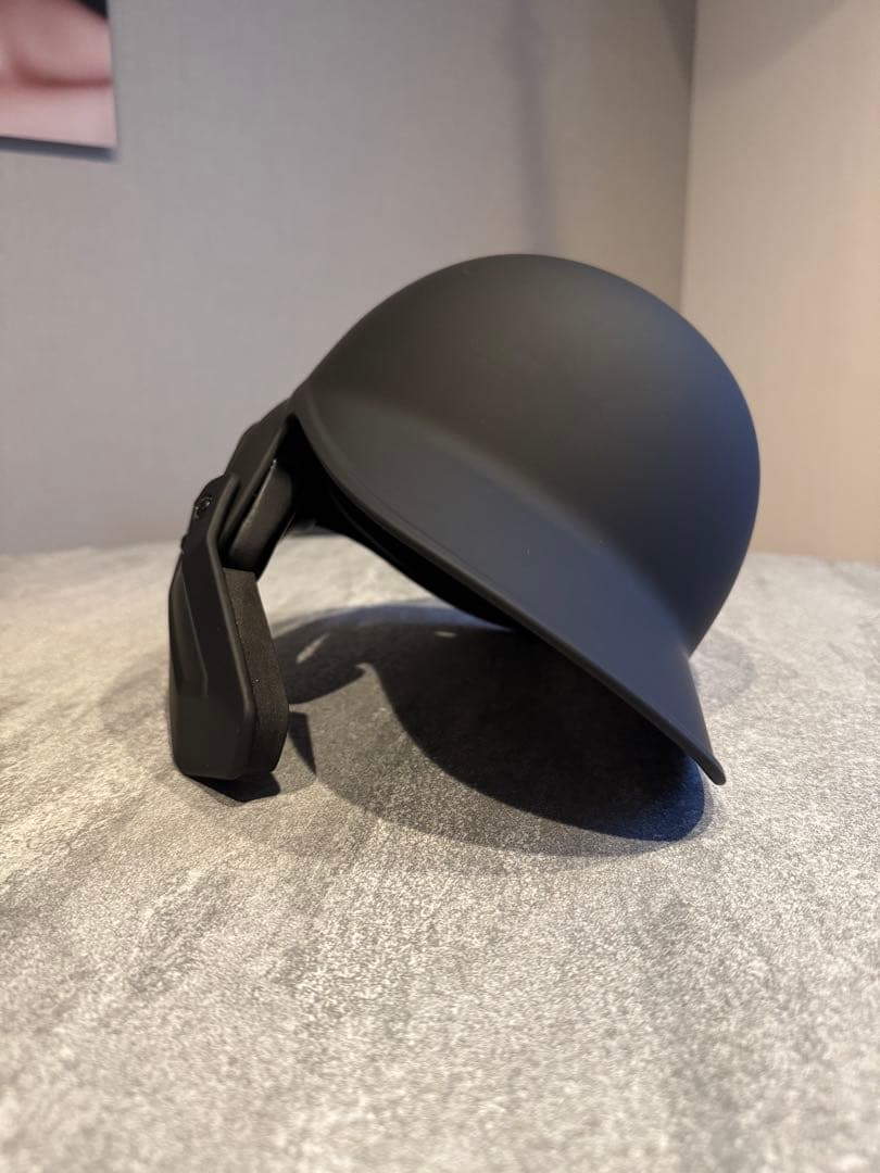 野球　大人軟式用ヘルメット　左打ち用　フェイスガード付