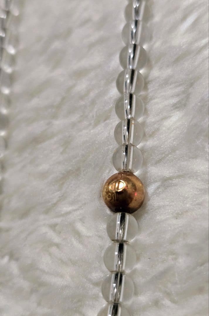 n*o様 ファイテン ファイルド 水晶 SV925刻印 ゴールド ネックレス 約