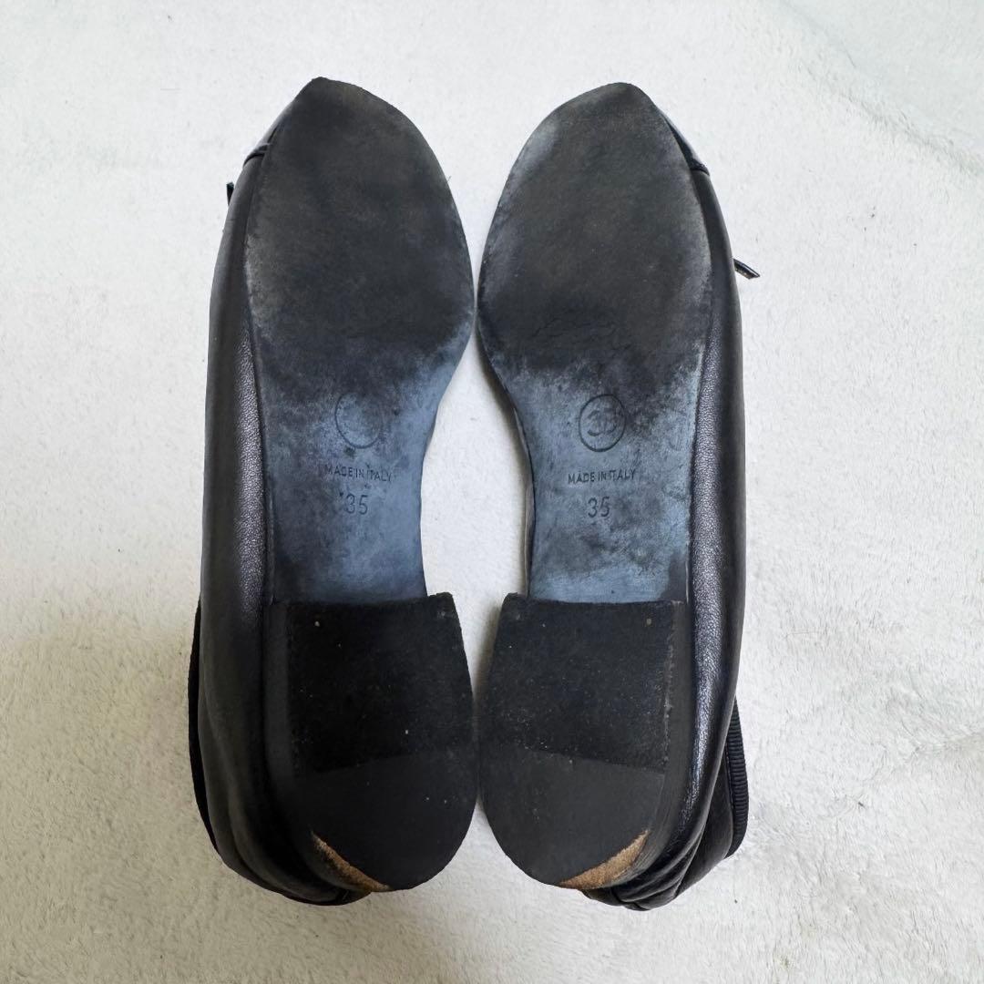 CHANEL シャネル　22cm 黒　ブラック フラット　バレエ　ココマーク