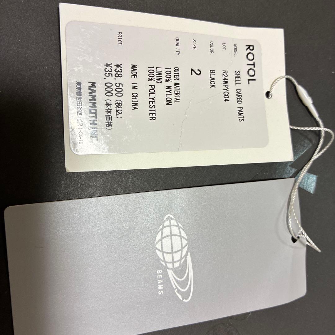 ROTOL ブラック カーゴパンツ 2