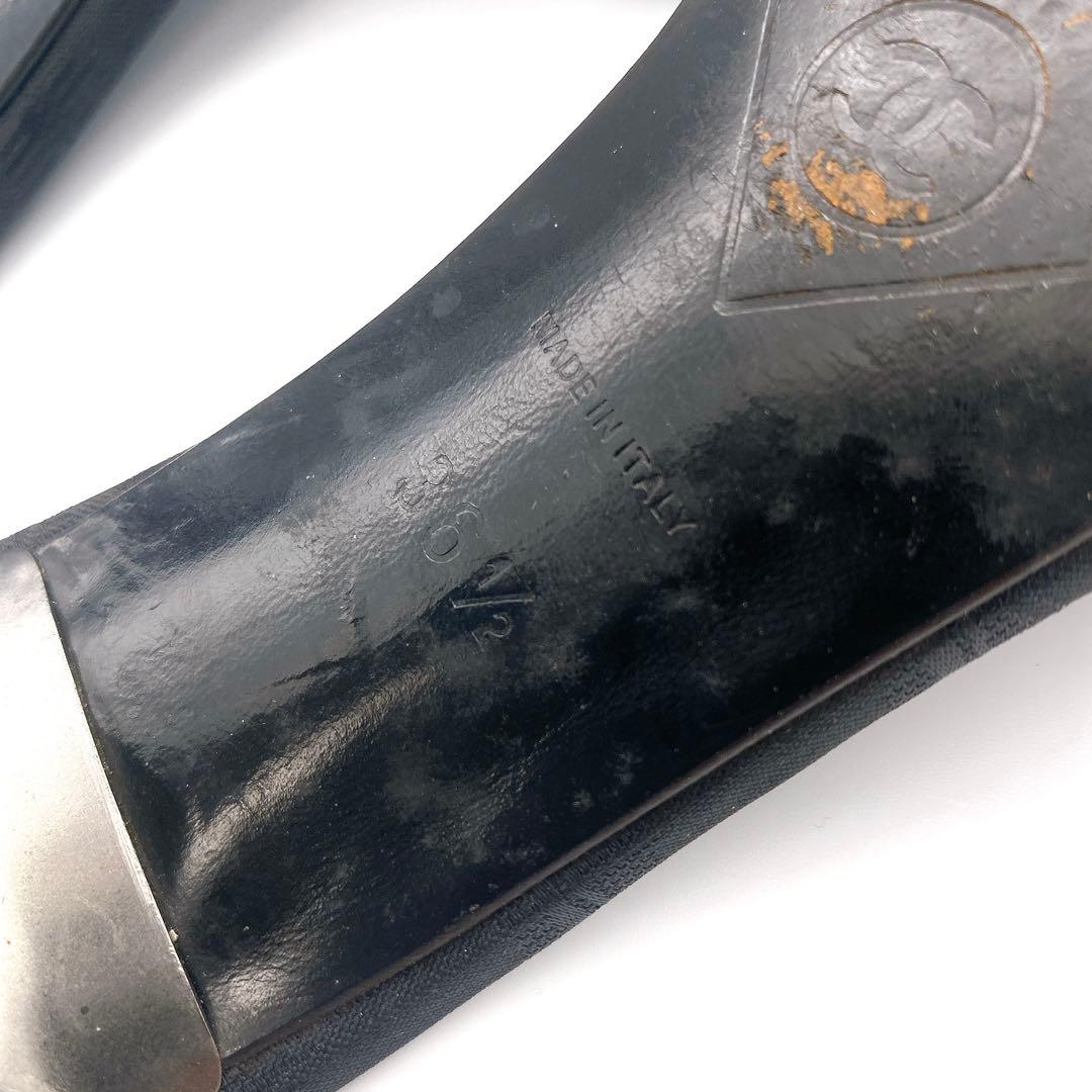 CHANEL シャネル ニュートラベルライン ココマーク ミュール 23.5cm