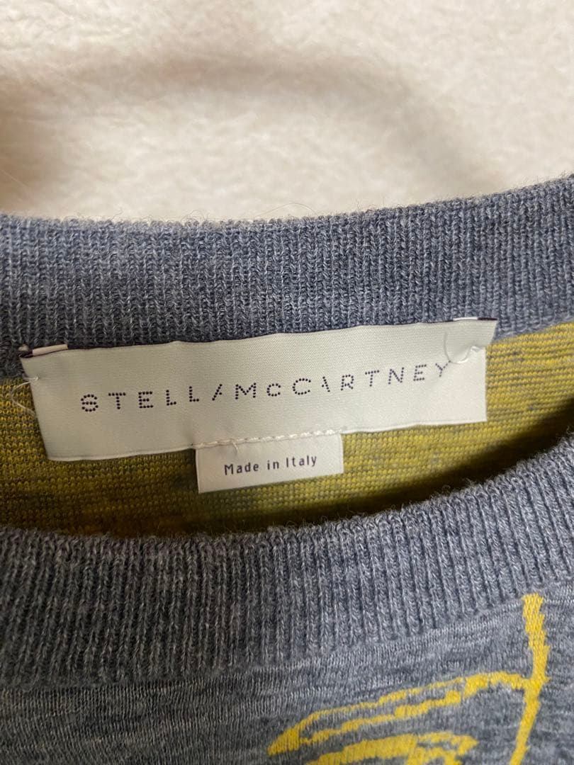 ステラマッカートニー　顔イラストスウェット　グレー　I42