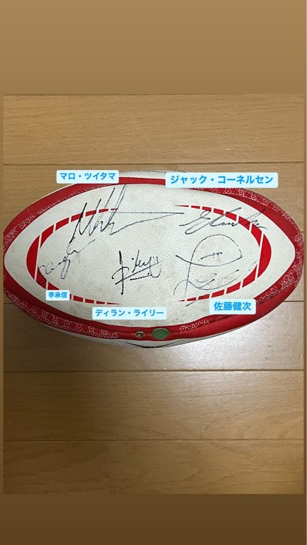 【激レア】ラグビー日本代表 ボール 直筆サイン入り