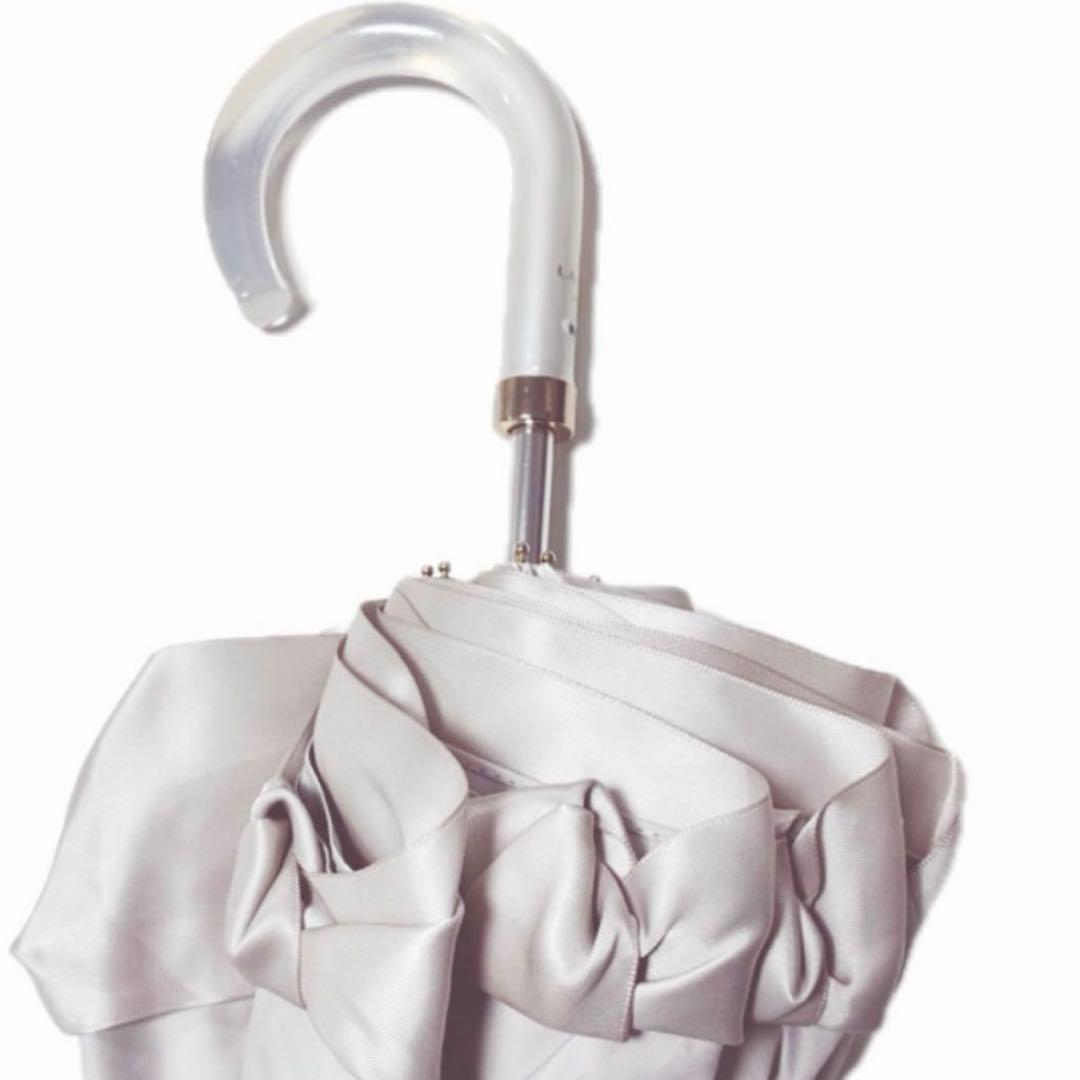 新品★ランバンオンブルー　LANVIN 婦人折り畳み傘　楽折　晴雨兼用