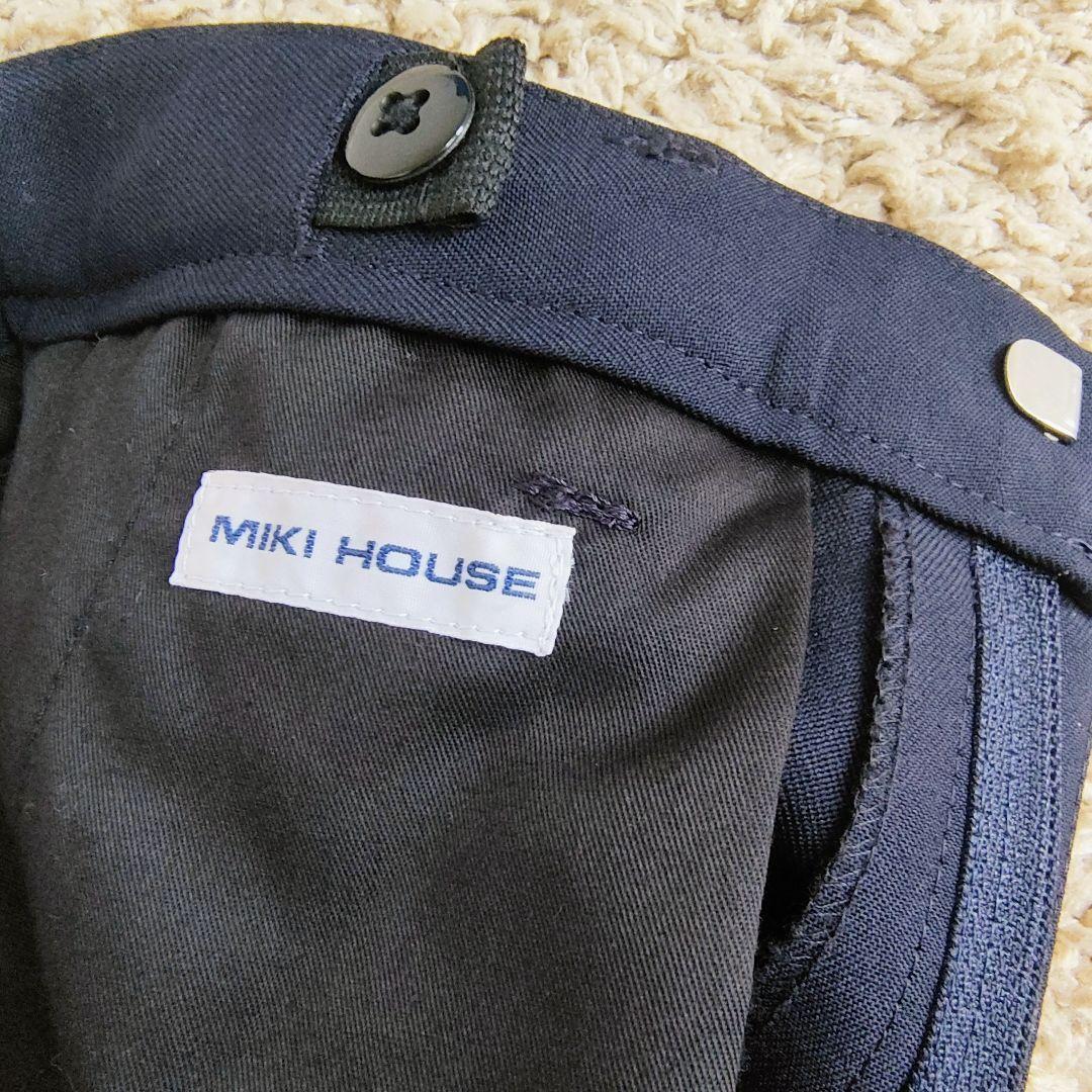 美品✨　ミキハウスコレクション　ワッペン　紺ブレ　男の子　スーツ　120