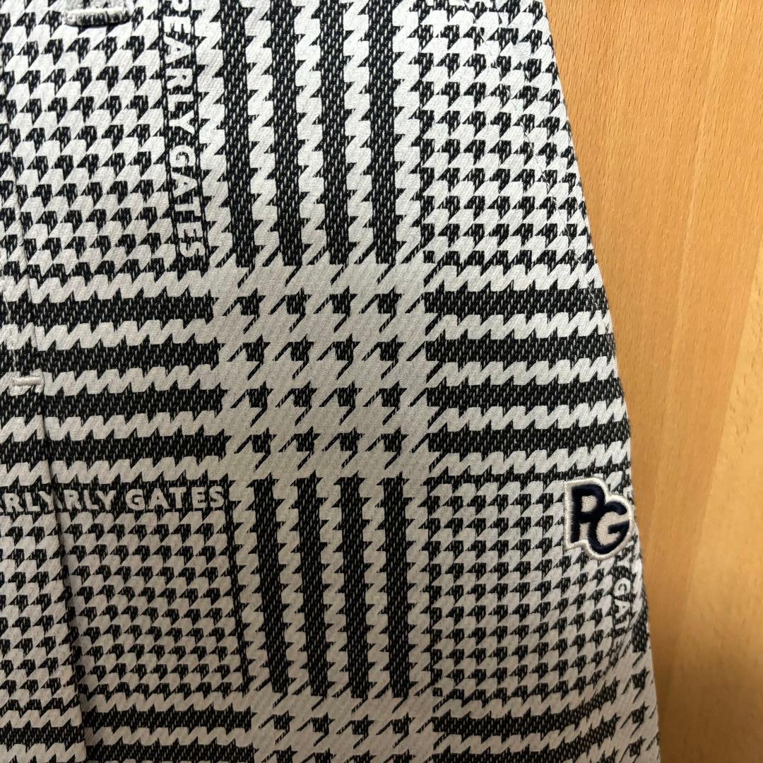 パーリーゲイツ　先染ストレッチカルゼスカート　グレンチェック　レディース