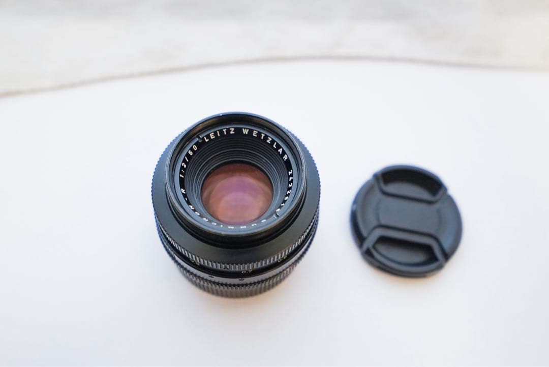 ライカ　ライツ　ドイツ製 ズミクロンR 50mm F2(OH済み)+純正フード