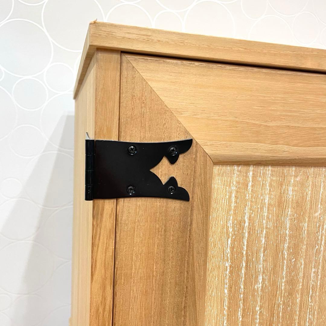 【美品】桐箪笥 小型収納棚 4段 衣装ダンス 着物 チェスト 観音開き 和装