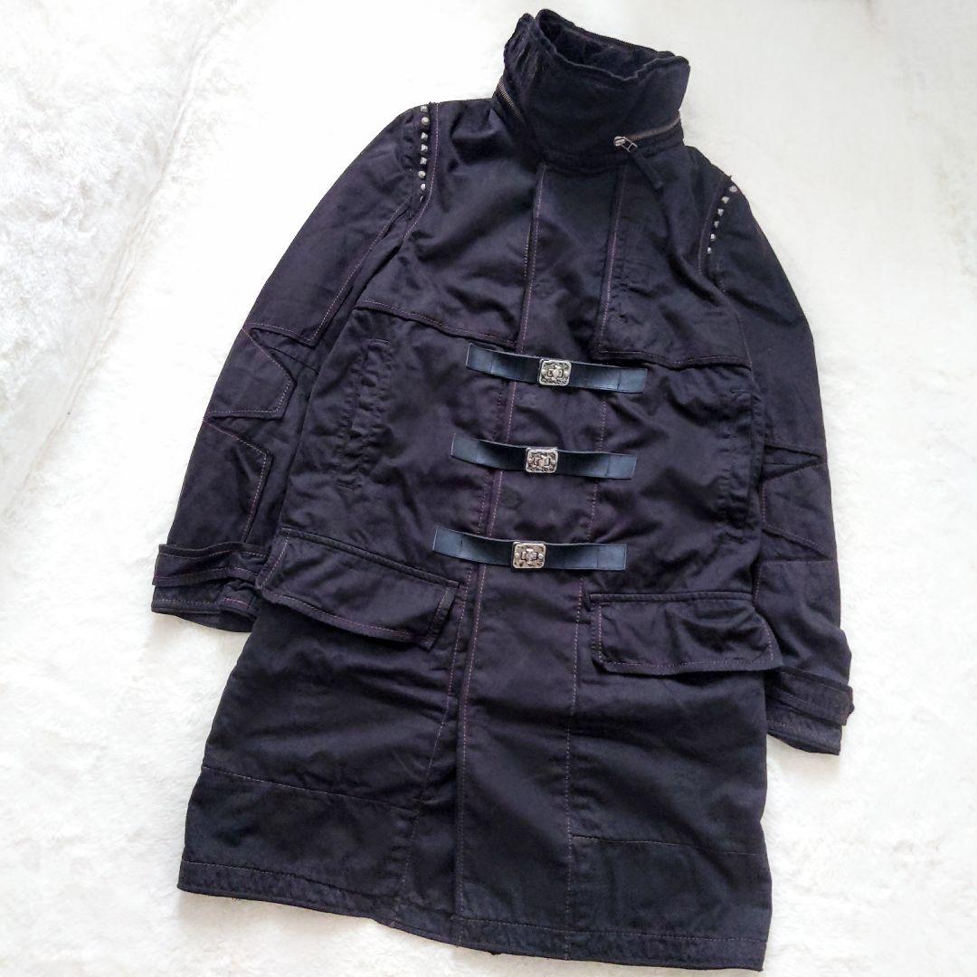 極希少 MARITHE FRANCOIS GIRBAUD スタッズ ロングコート