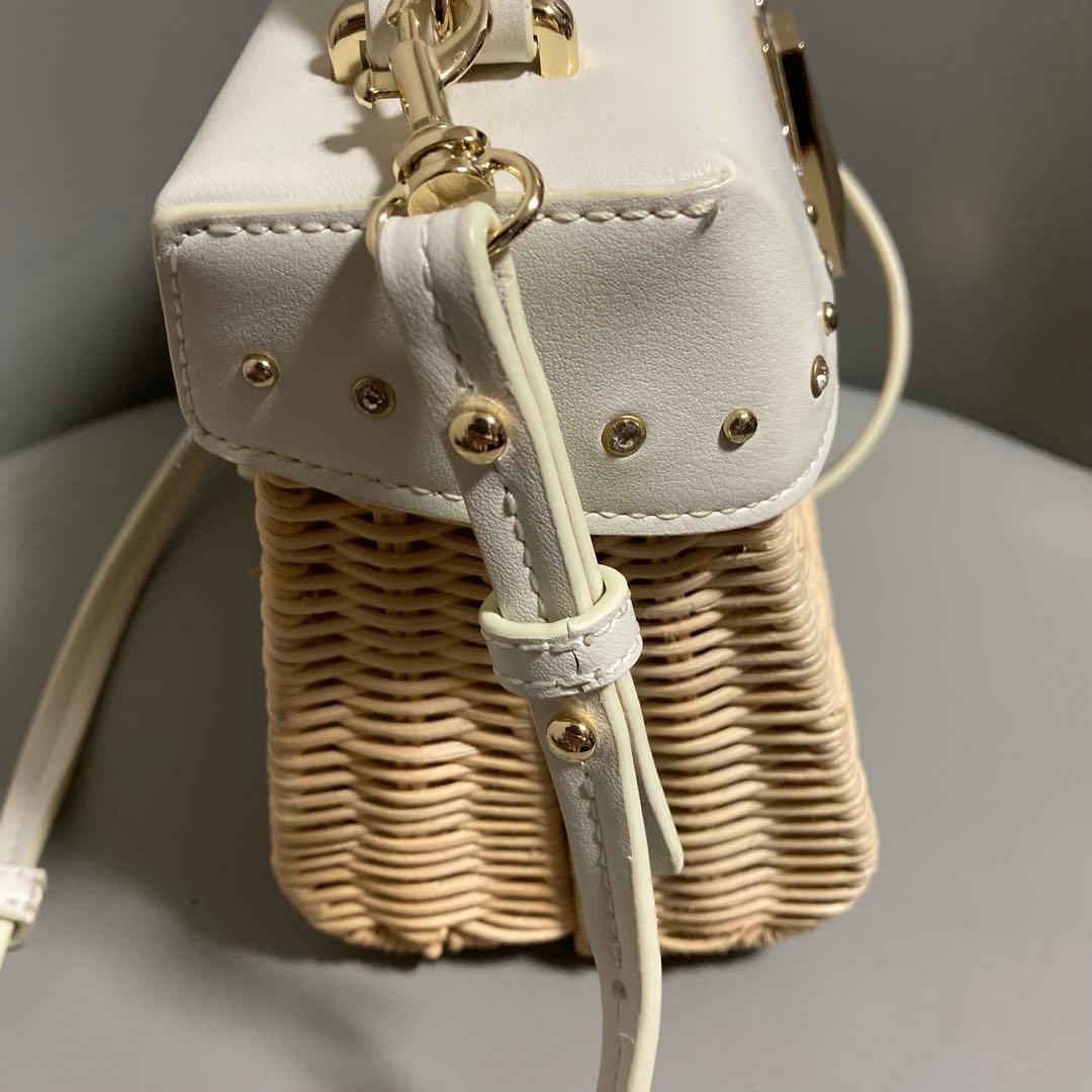 美品セルフォード CELFORD ビジュー×スタッズシーズナルバッグカゴバッグ