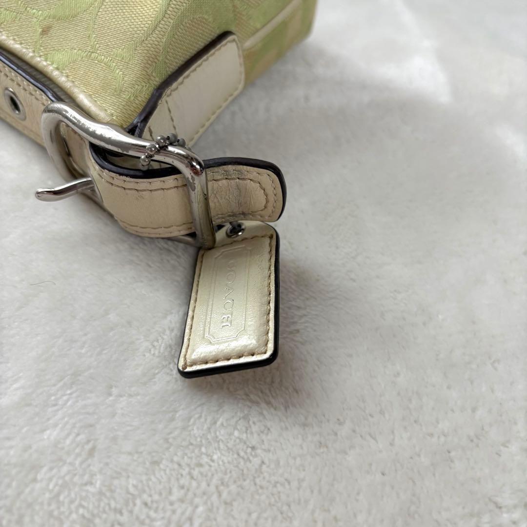 バッグ Coach Accessory Pouch Bag Leaf Green