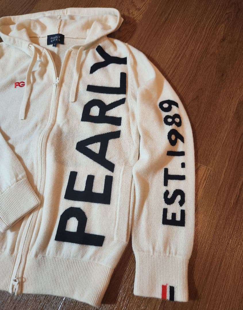 【超美品】パーリーゲイツ カシミアニットパーカー Mサイズ