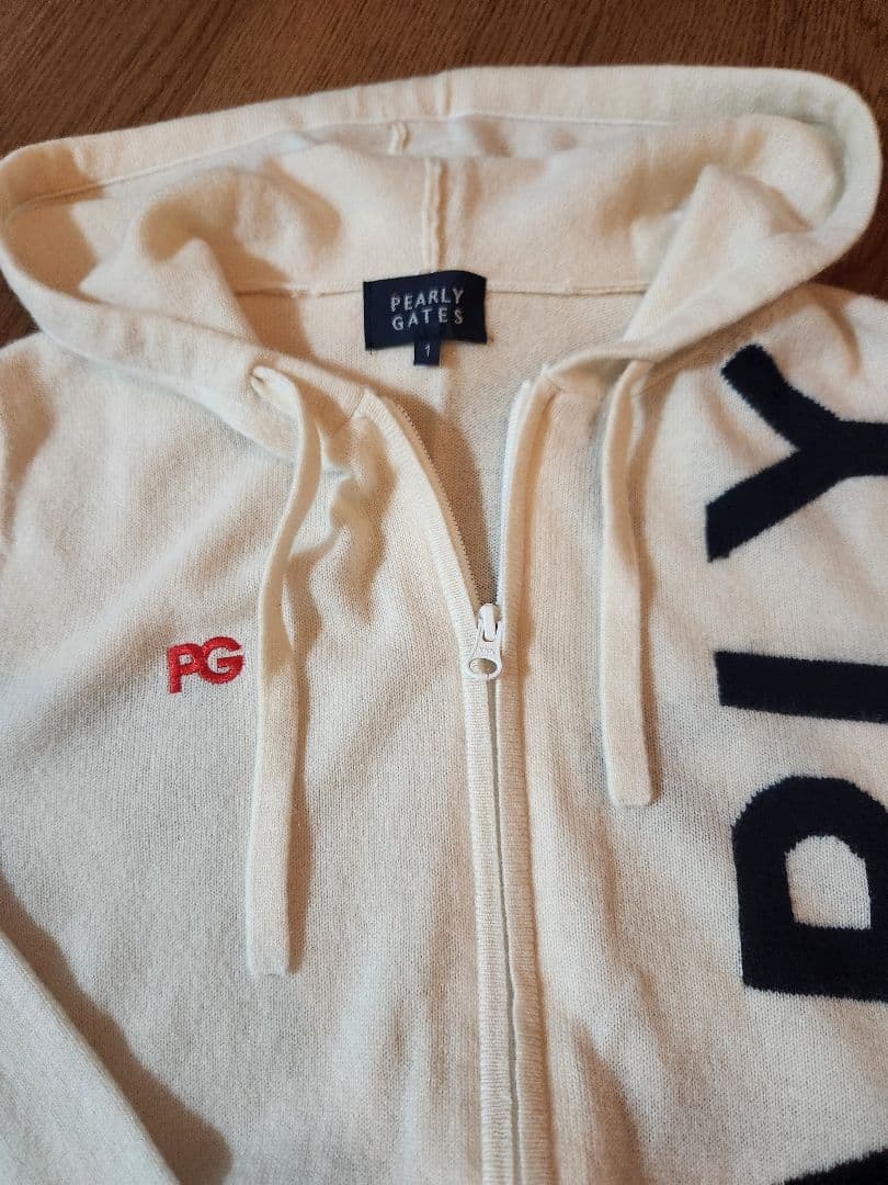 【超美品】パーリーゲイツ カシミアニットパーカー Mサイズ