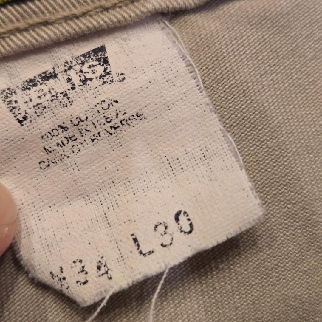 3*0様 希少 90s Levi’s SilverTab BAGGY Khaki