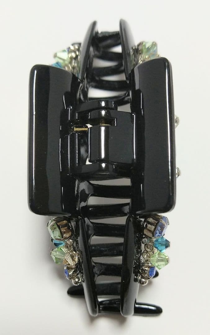 コンプレックスビズ　ラインドストーンバンスクリップ　ブルーミックス