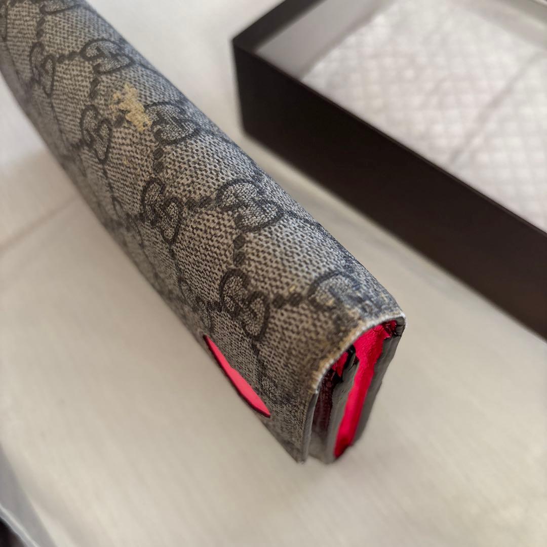 GUCCI GGパターン 長財布 ピンク内装