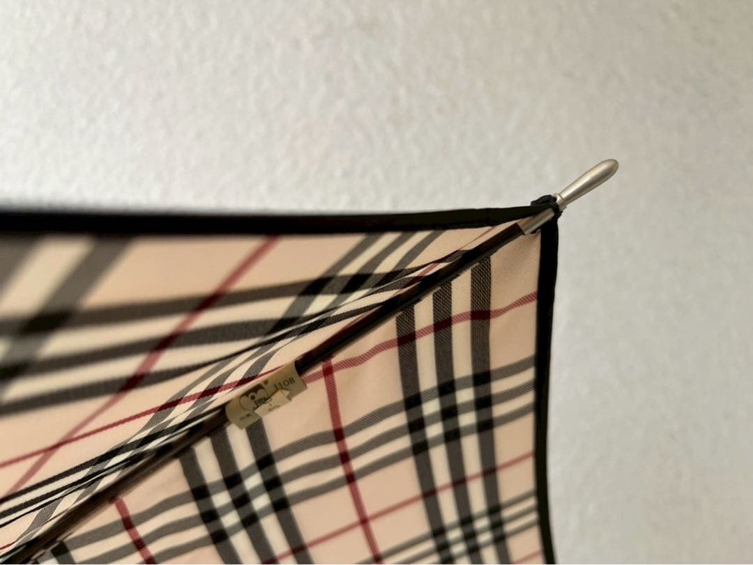 バーバリー Burberry 美品 雨傘 長傘 ノバチェック 希少 TZ6