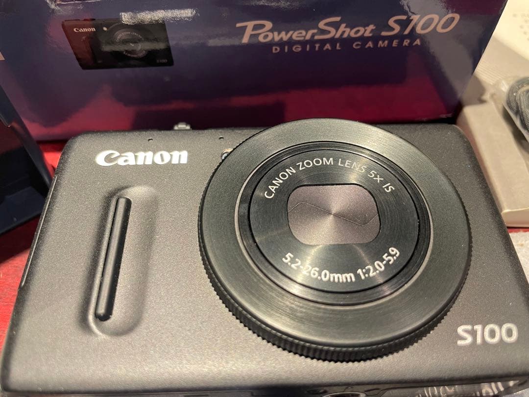 Canon PowerShot S100 ブラック 美品 元箱バッテリー2個付き