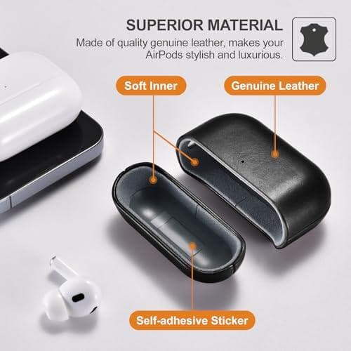AirPods Pro 3 用 ケース 本革レザーケース (2025年9月発売m