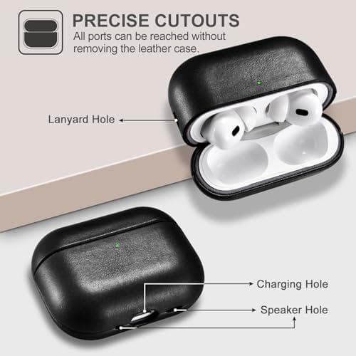 AirPods Pro 3 用 ケース 本革レザーケース (2025年9月発売m