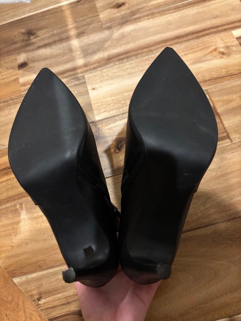 ショートブーツ 高ヒール シンプル美脚ショートブーツ リエンダ ダーリッチ ザラ