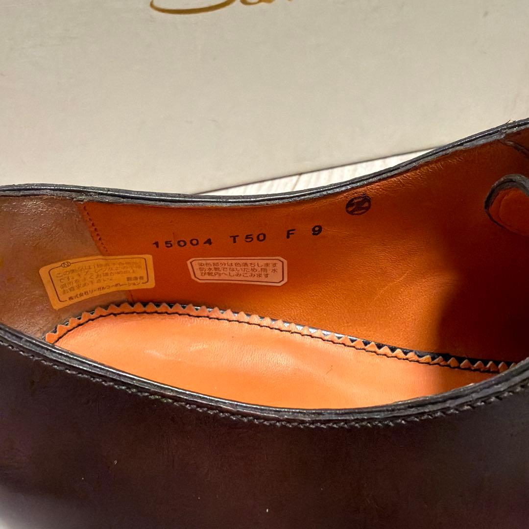 Santoni ダークブラウン ドレスシューズ