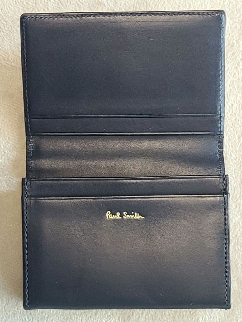新品未使用ポールスミス PaulSmithコードバン名刺入れ 濃茶 最上級 希少