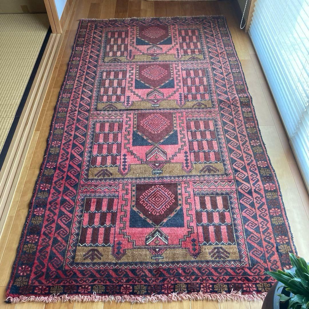 ヴィンテージラグ　トライバルラグ　バルーチ