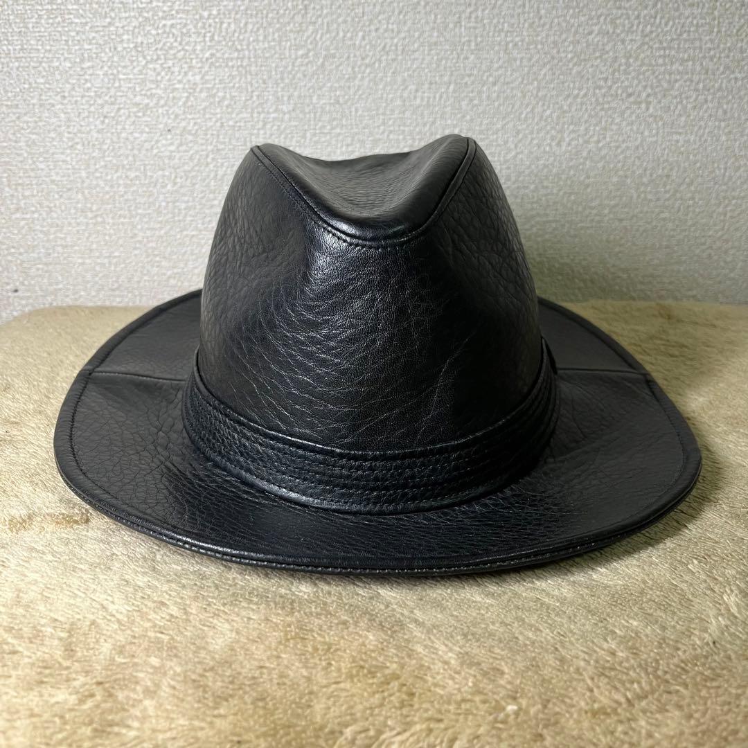 ジャンポールゴルチエ Jean Paul GAULTIER 本革 レザー ハット