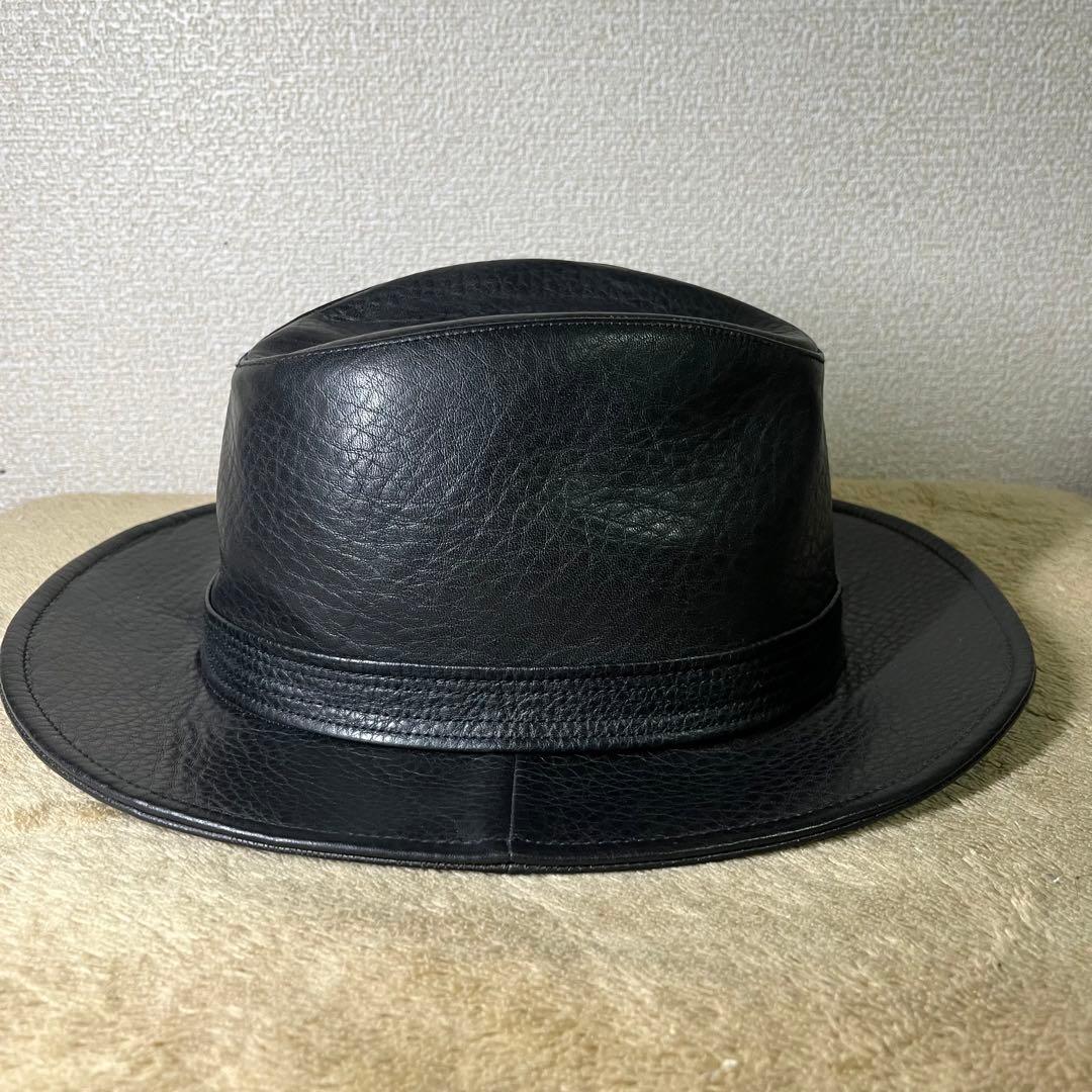 ジャンポールゴルチエ Jean Paul GAULTIER 本革 レザー ハット