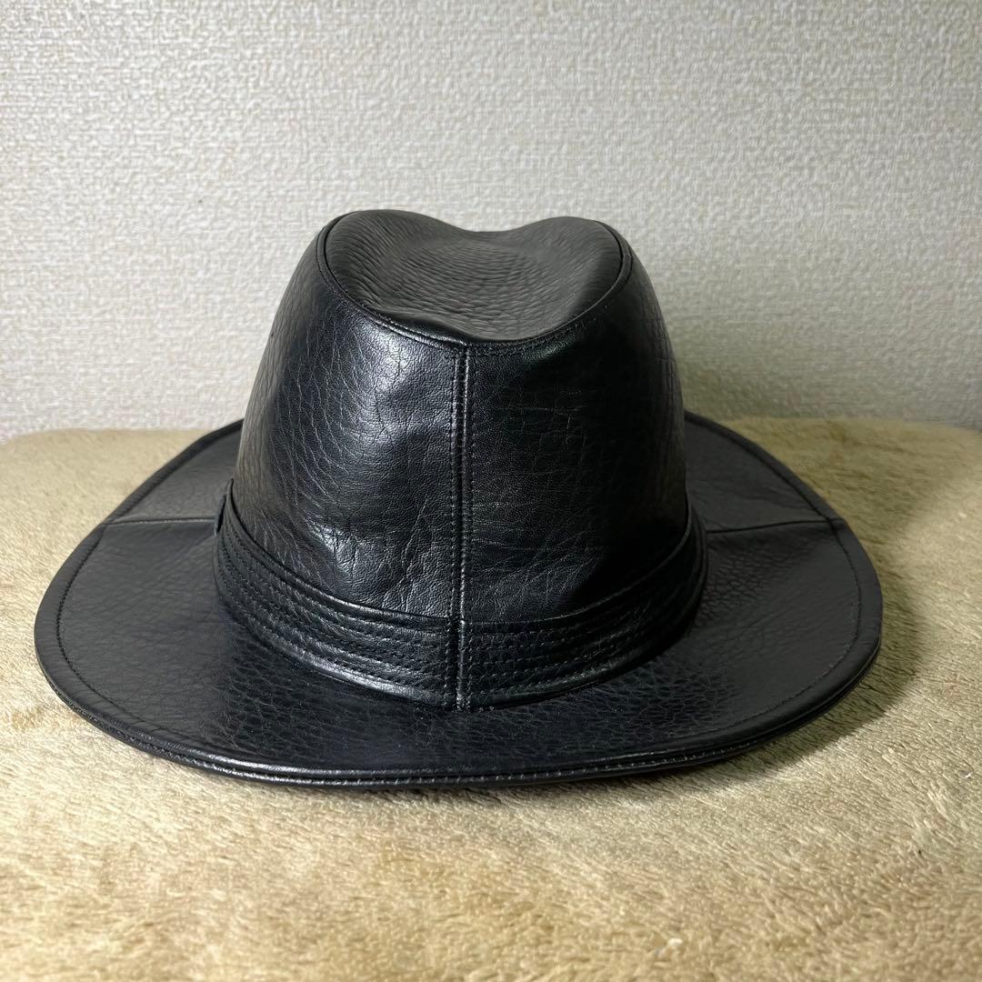 ジャンポールゴルチエ Jean Paul GAULTIER 本革 レザー ハット