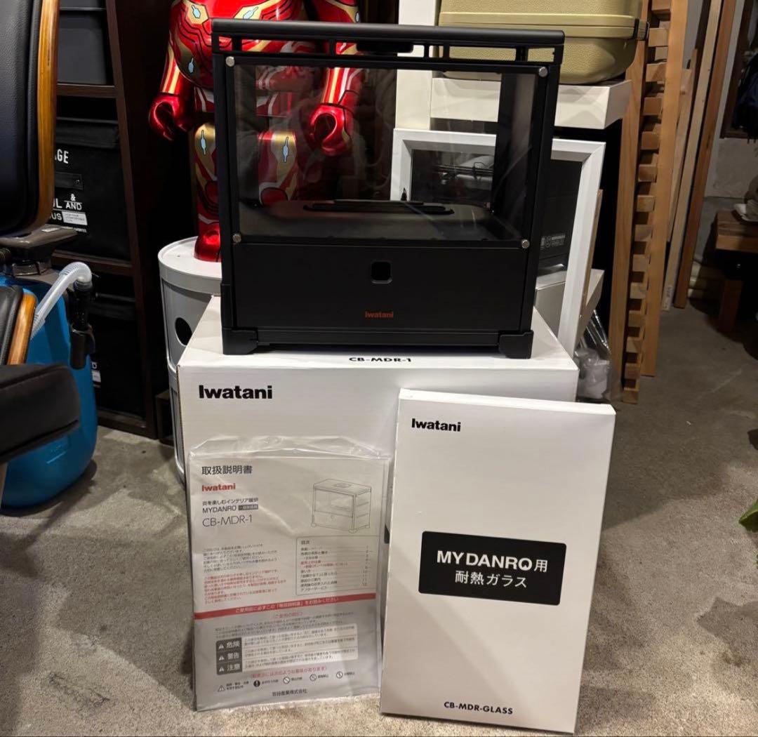 マイ暖炉　Iwatani MY DANRO CB-MDR-1 耐熱ガラス