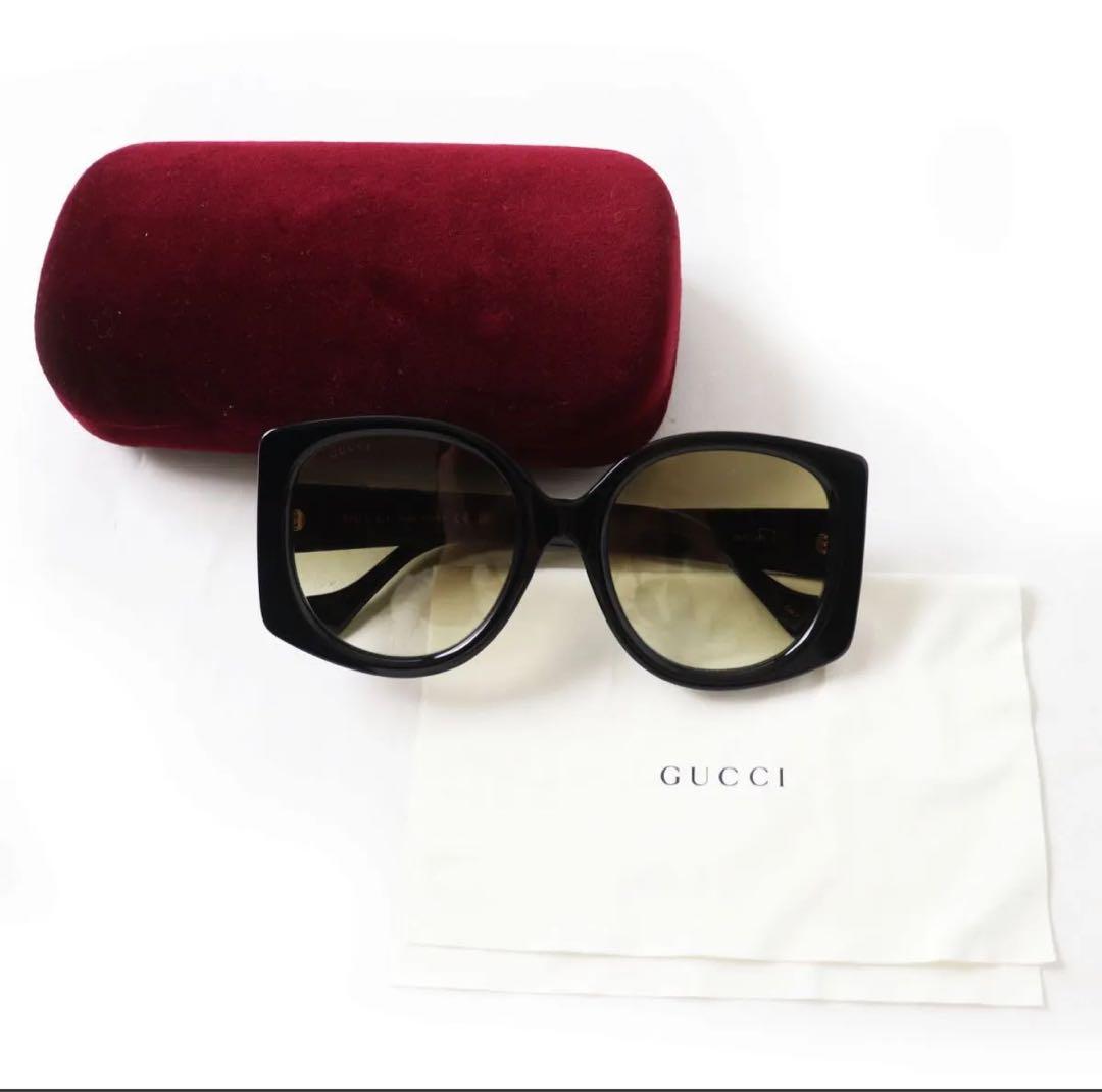 GUCCI サングラス ブラック イエロー