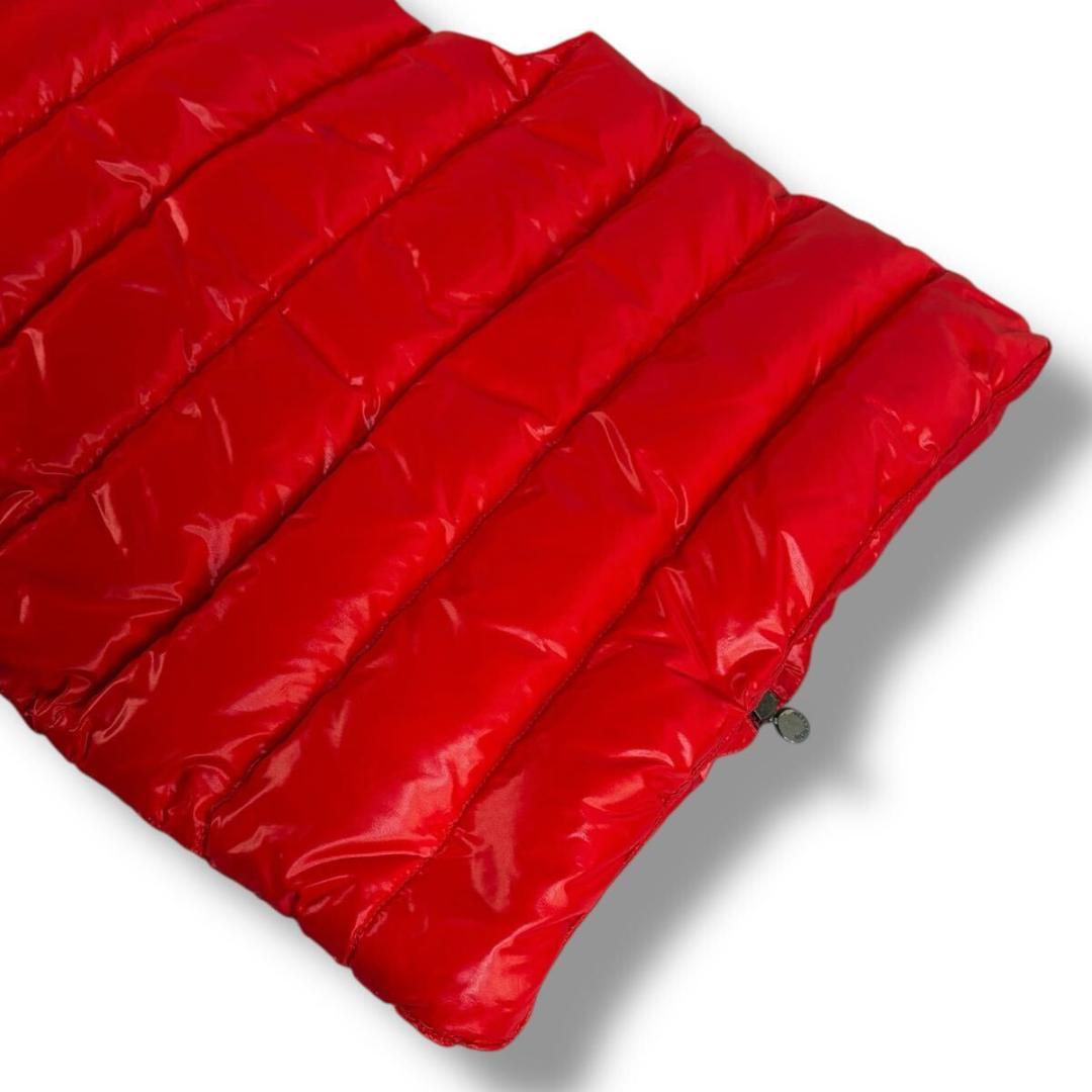 【美品】MONCLER ダウンベスト ジレ チベット ワッペン レッド 2サイズ