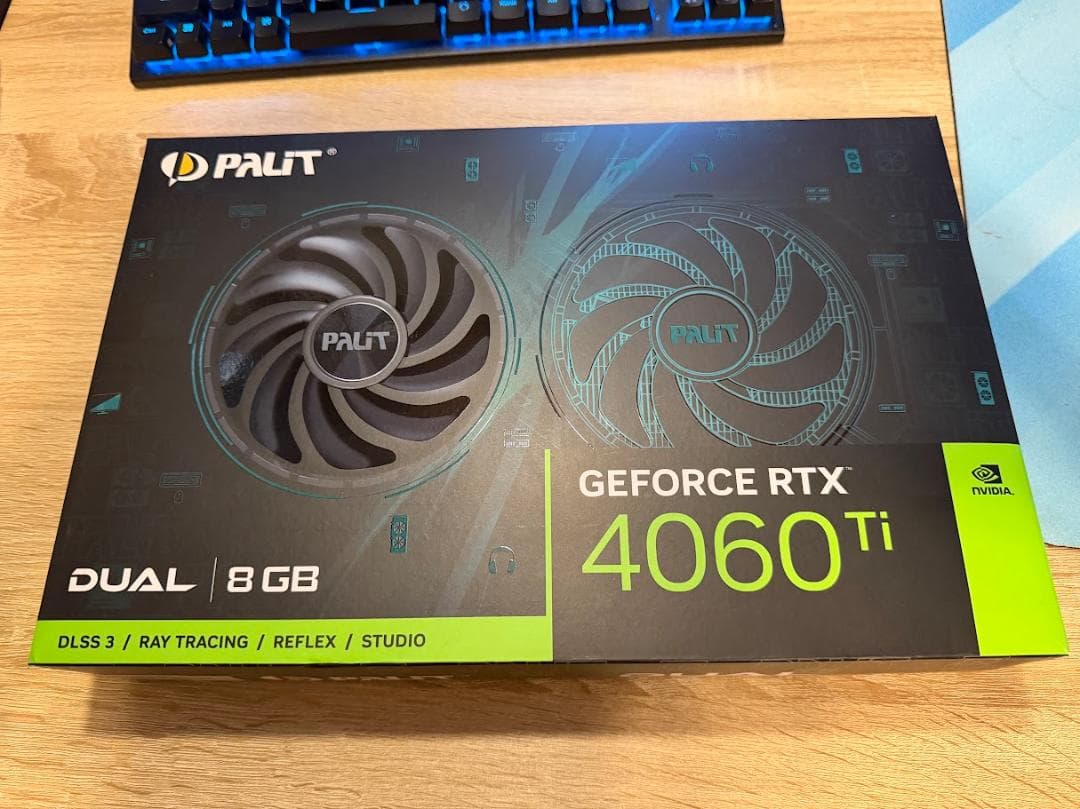 【中古美品】Palit GeForce RTX 4060 Ti Dual 8GB