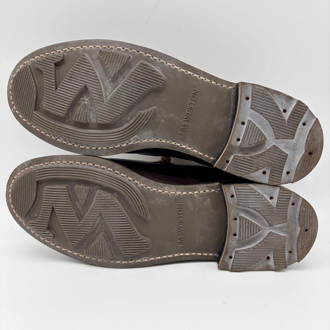 【美品】J.M.WESTON 641 ゴルフ ダークブラウン 6D 保存袋付