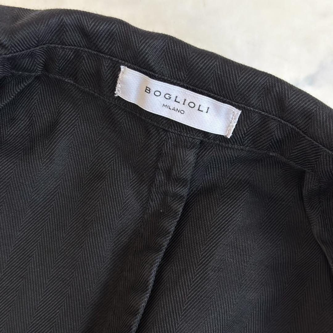 ボリオリ COAT コットンリネン ジャケット 段返り3B 黒 46 ua5